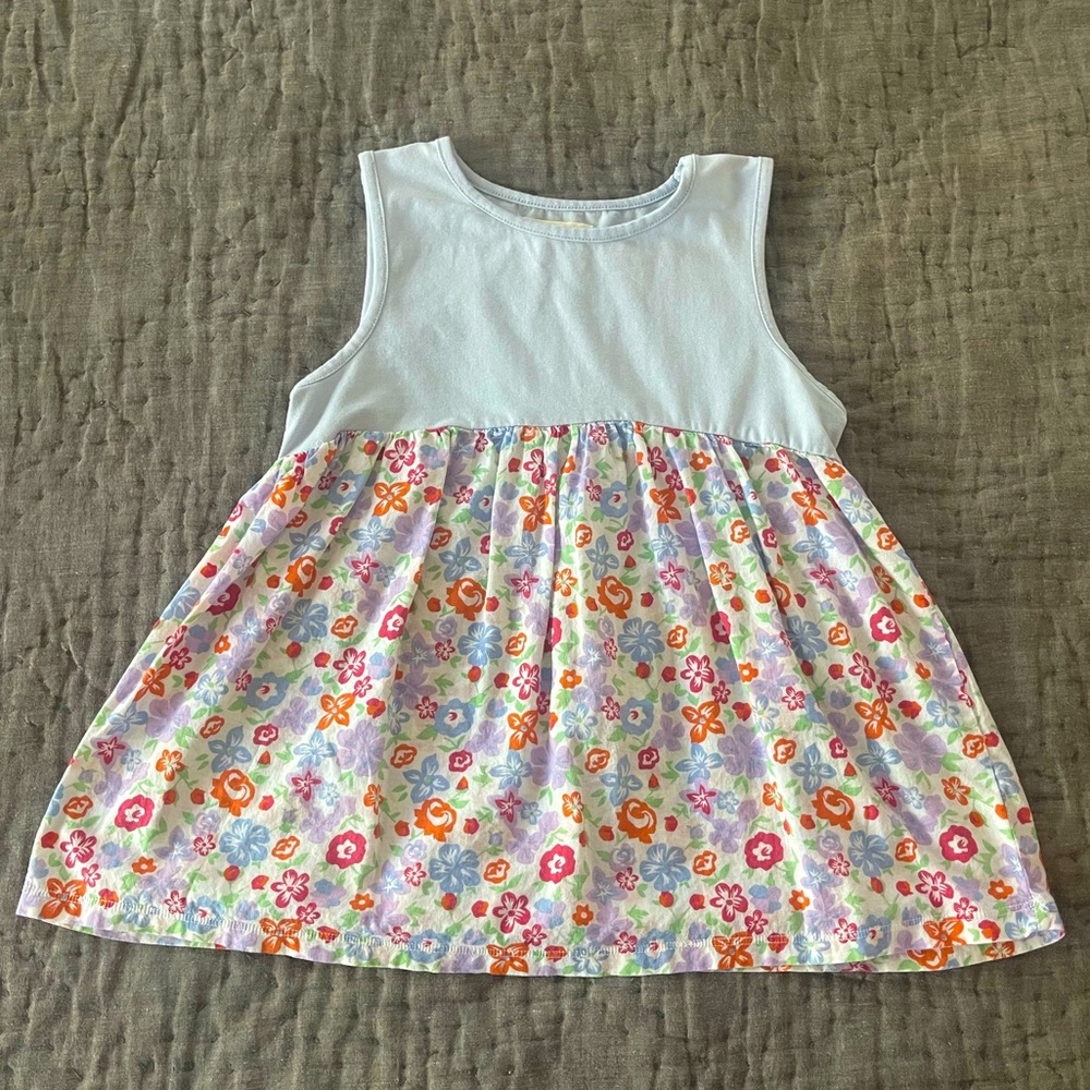 Tucker + Tate girls’ babydoll flowy tank top boho floral bohemian size 7